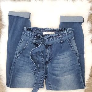 Just Fab Paper Bag Jeans